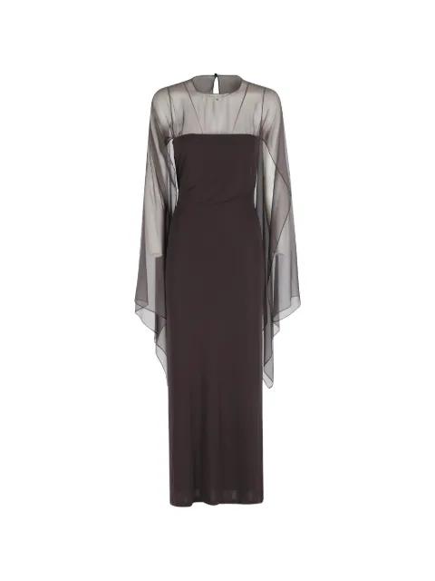 overlay maxi dress by ALBERTA FERRETTI