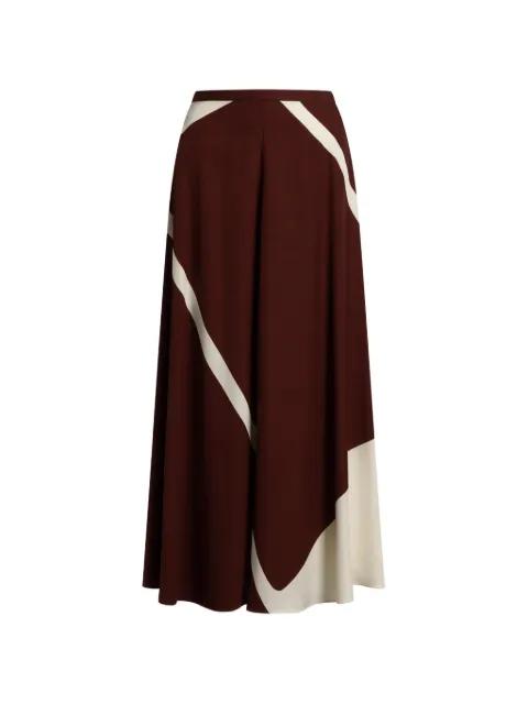 panelled midi skirt by ALBERTA FERRETTI