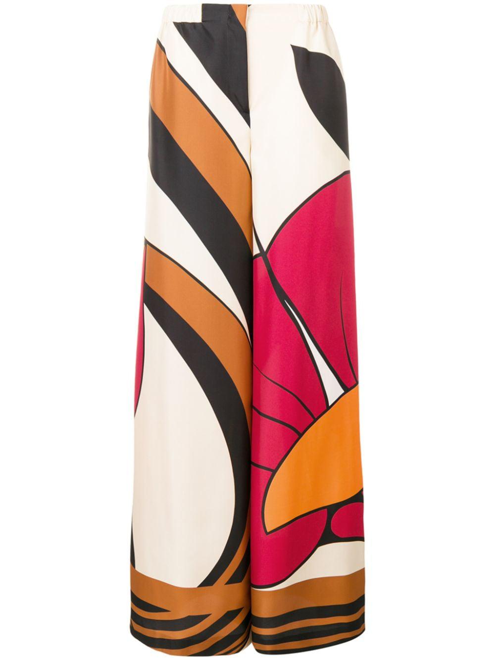 patterned wide-leg trousers by ALBERTA FERRETTI