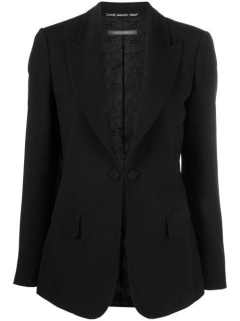 peak-lapel single-breasted blazer by ALBERTA FERRETTI