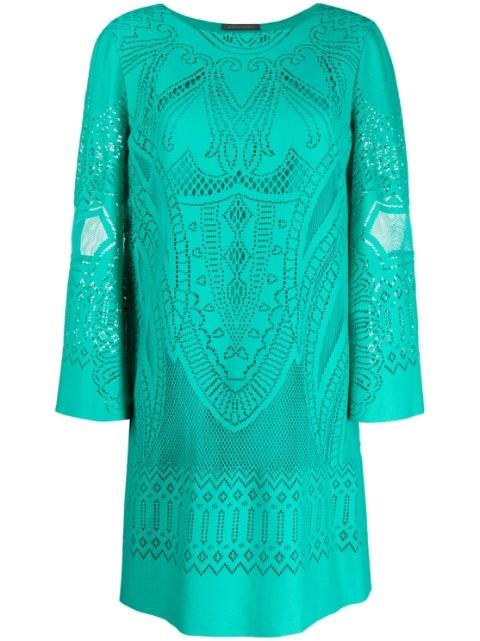 perforated shift dress by ALBERTA FERRETTI