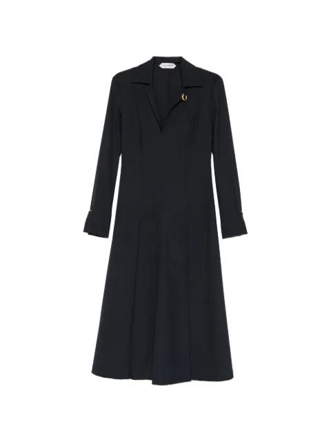 pleat-detail midi dress by ALBERTA FERRETTI
