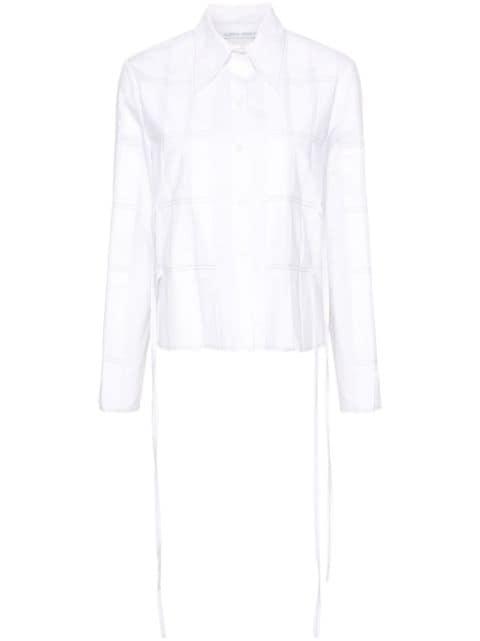 pleat-detail shirt by ALBERTA FERRETTI