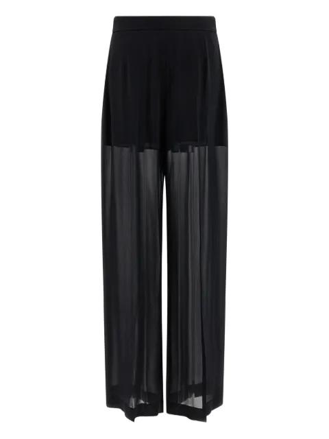 pleated-front palazzo trousers by ALBERTA FERRETTI