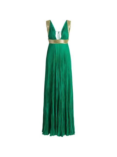 pleated maxi dress by ALBERTA FERRETTI