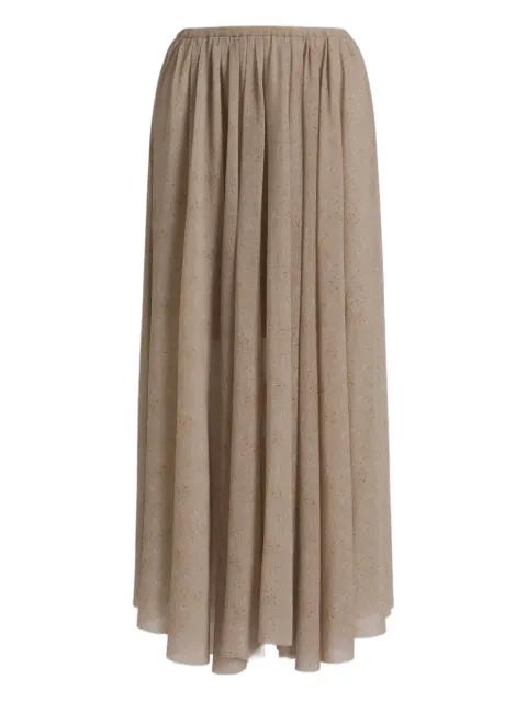 pleated midi skirt by ALBERTA FERRETTI