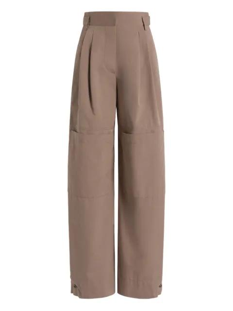 pleated panel trousers by ALBERTA FERRETTI