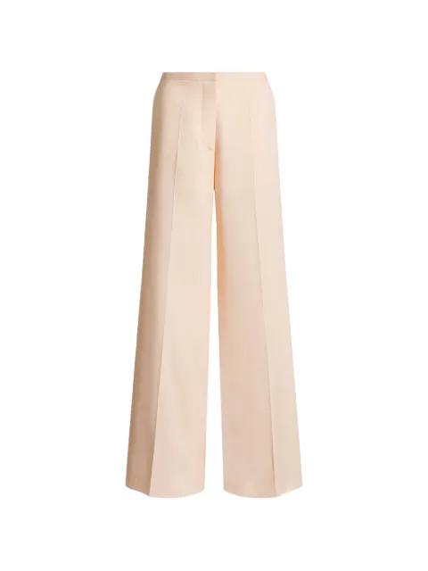 pressed-crease wide-leg trousers by ALBERTA FERRETTI