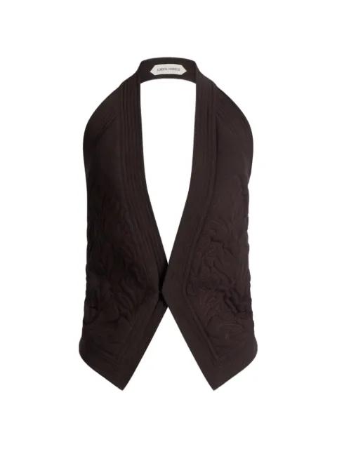 quilted halterneck waistcoat by ALBERTA FERRETTI