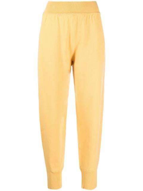ribbed-detailing knitted joggers by ALBERTA FERRETTI