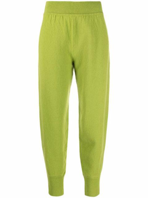 ribbed-detailing knitted joggers by ALBERTA FERRETTI