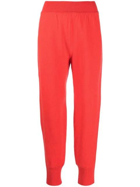 ribbed-detailing knitted track pants by ALBERTA FERRETTI