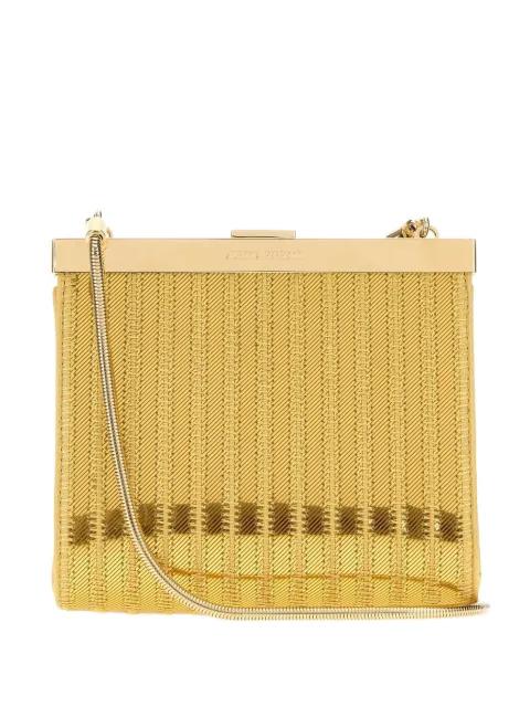 ribbed-knit chain-strap shoulder bag by ALBERTA FERRETTI