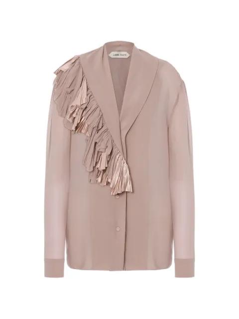 ruffle-detail shirt by ALBERTA FERRETTI