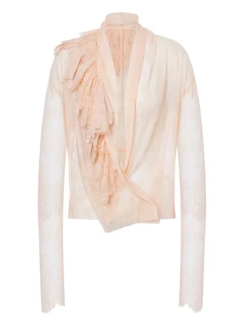 ruffled blouse by ALBERTA FERRETTI
