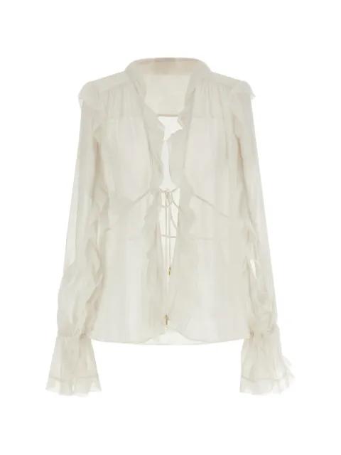 ruffled-design blouse by ALBERTA FERRETTI