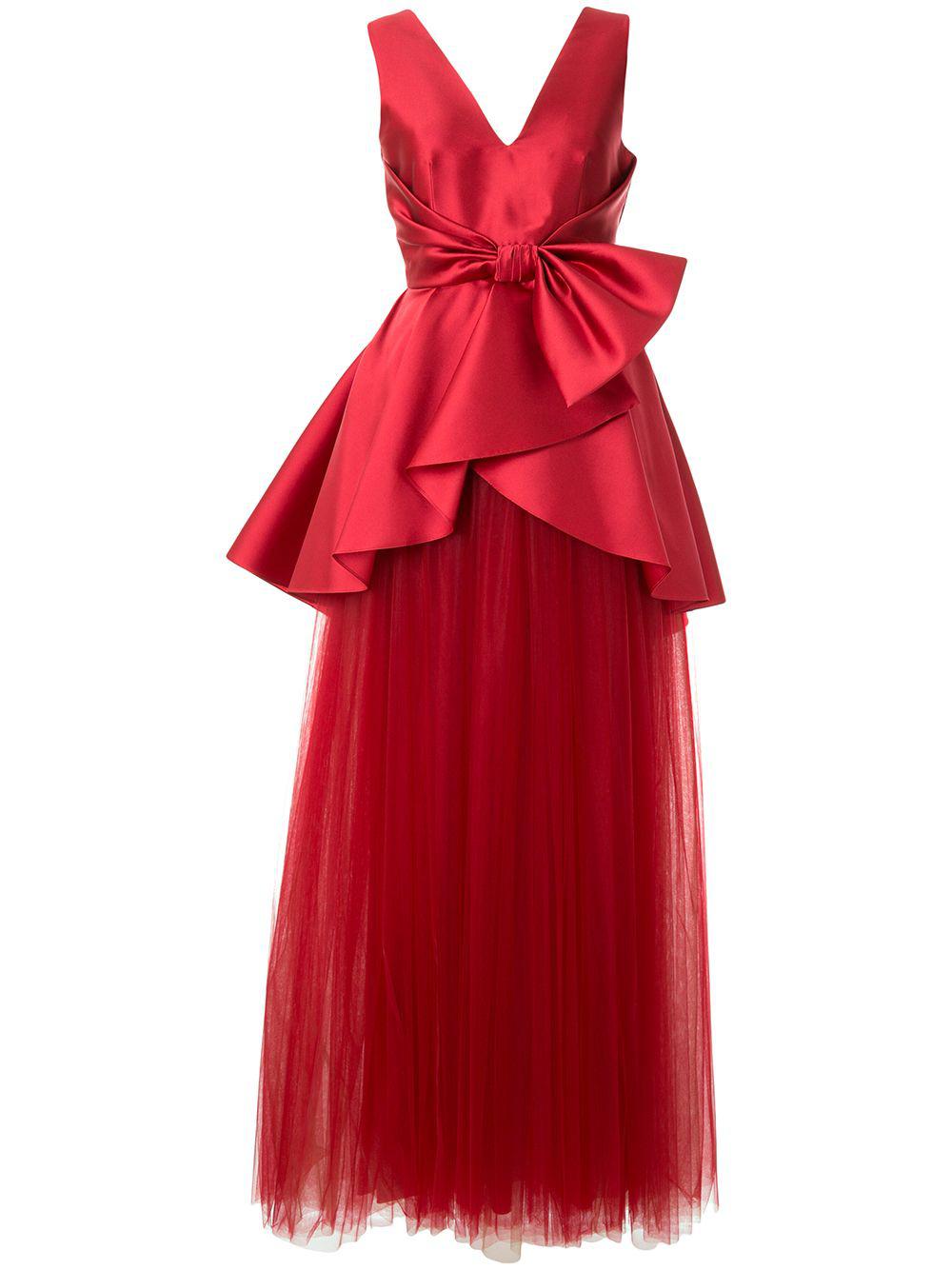 satin and tulle gown by ALBERTA FERRETTI