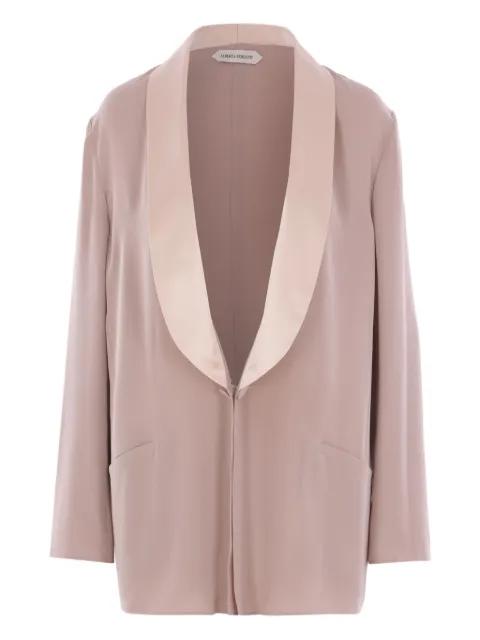 satin-collar blazer by ALBERTA FERRETTI
