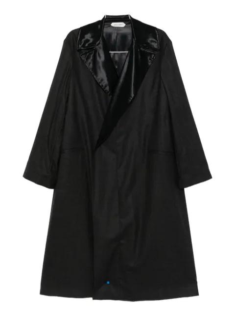 satin-lapels wool coat by ALBERTA FERRETTI