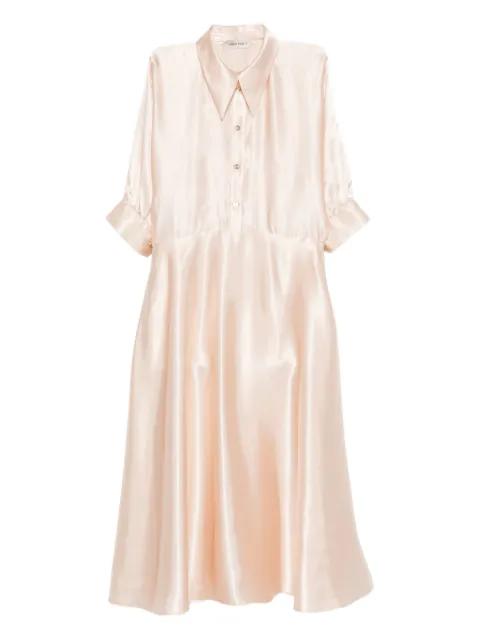 satin midi dress by ALBERTA FERRETTI