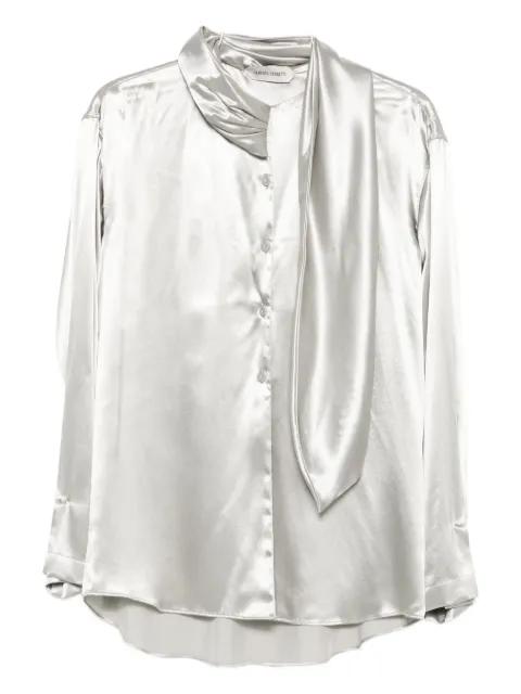 satin tie-neck shirt by ALBERTA FERRETTI