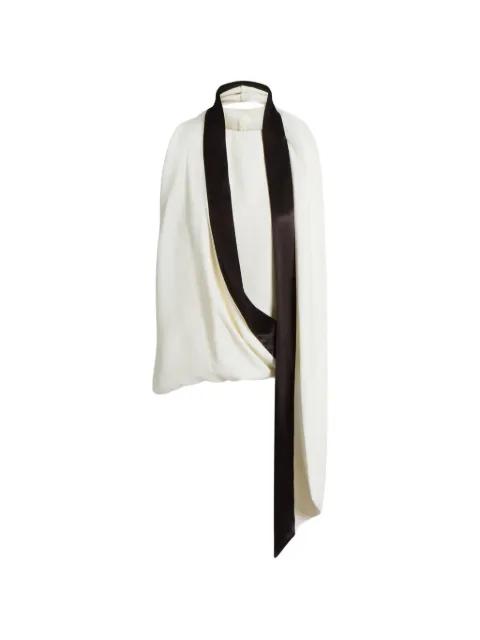 scarf-detail sleeveless top by ALBERTA FERRETTI