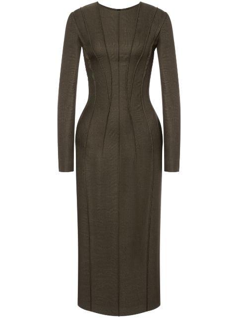 seam-detailed pencil dress by ALBERTA FERRETTI