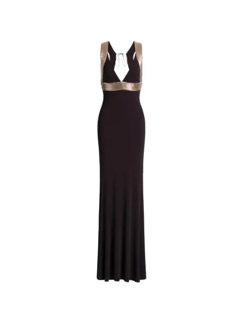 sequin-embellished V-neck maxi dress by ALBERTA FERRETTI