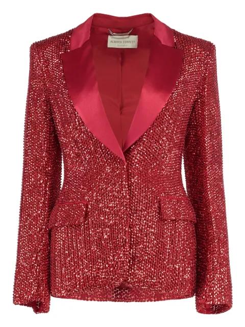 sequin-embellishment blazer by ALBERTA FERRETTI