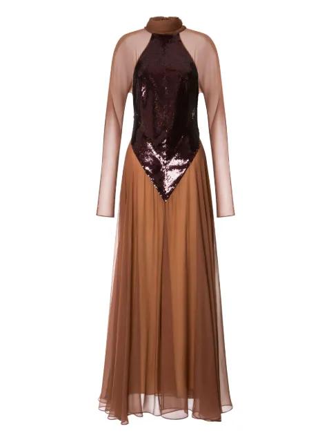 sequined-bodice gown by ALBERTA FERRETTI