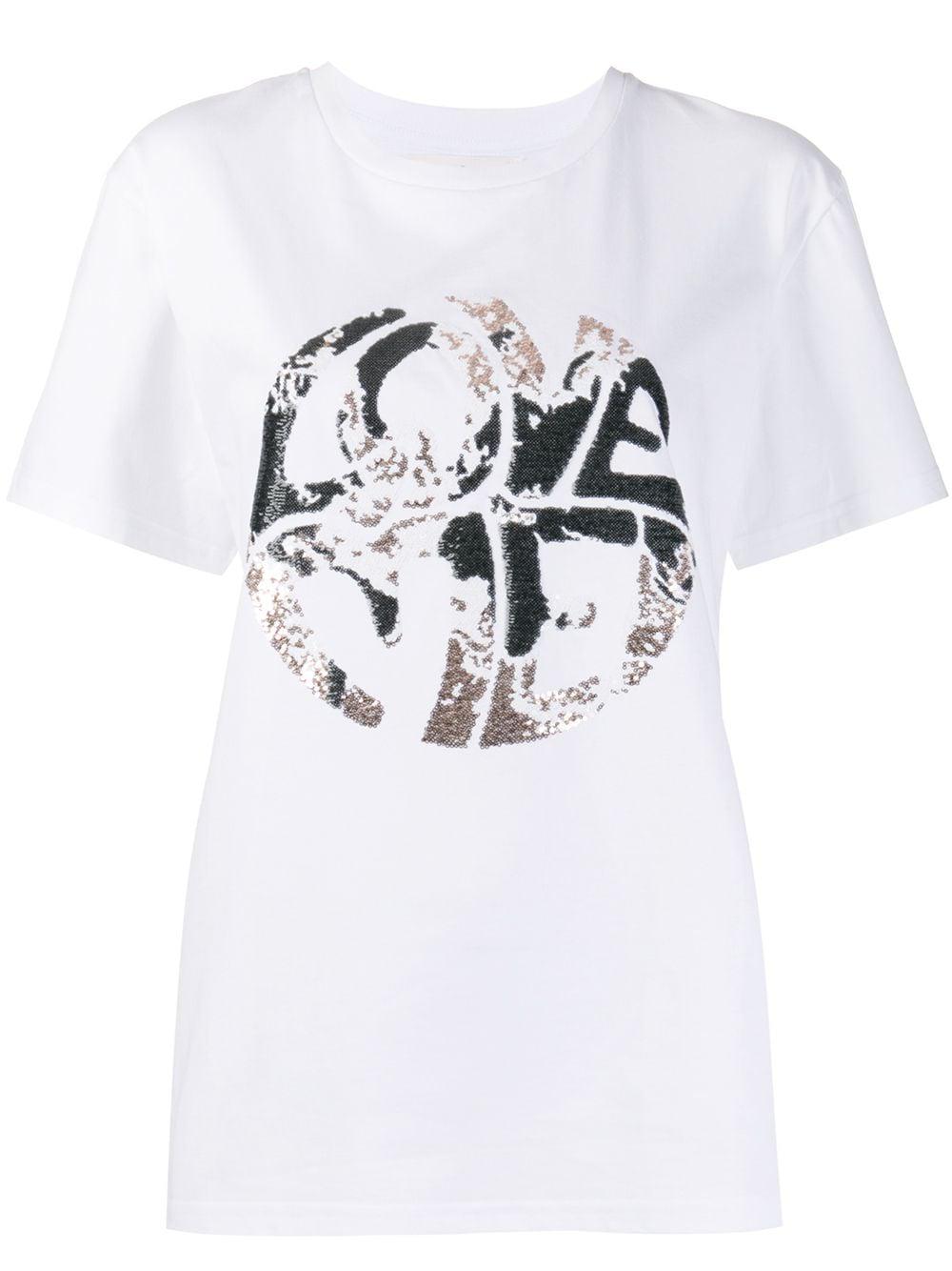 sequinned print T-shirt by ALBERTA FERRETTI