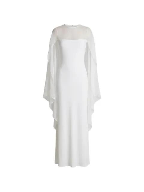 sheer overlay maxi dress by ALBERTA FERRETTI