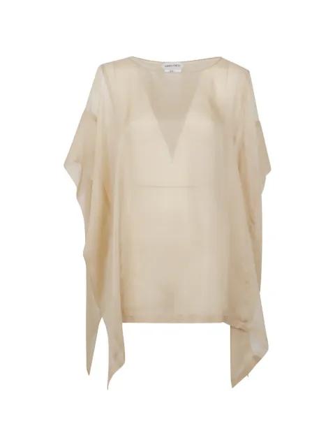 sheer silk blouse by ALBERTA FERRETTI
