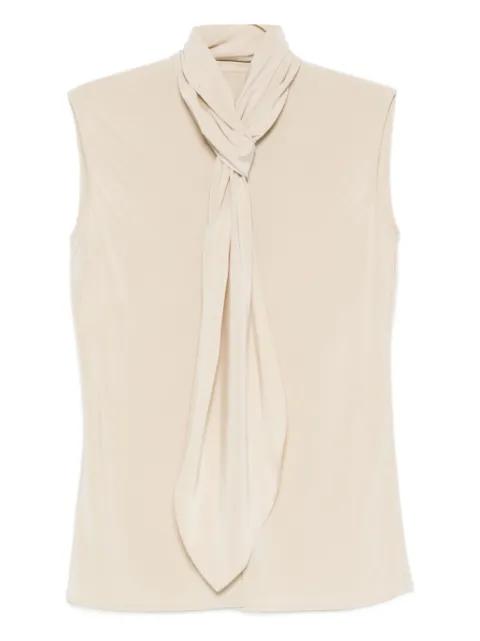 sleeveless tie-neck top by ALBERTA FERRETTI