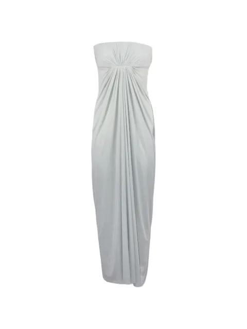 strapless draped dress by ALBERTA FERRETTI
