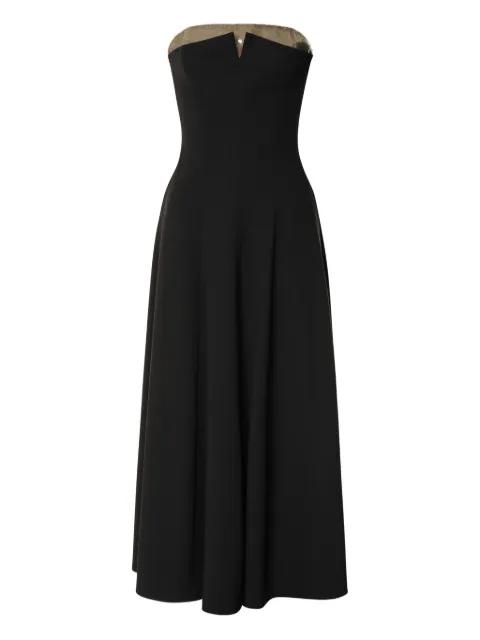 strapless flared dress by ALBERTA FERRETTI