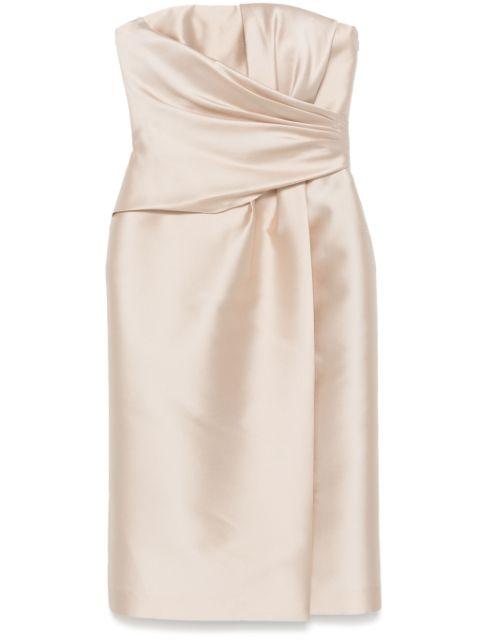 strapless midi dress by ALBERTA FERRETTI