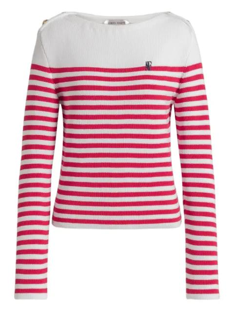 striped button sweater by ALBERTA FERRETTI