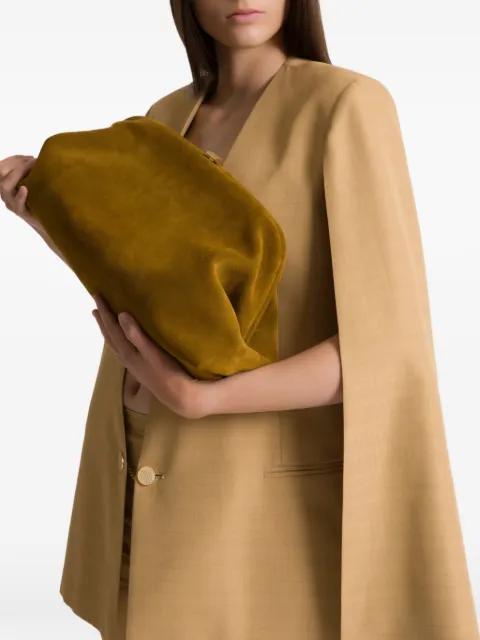 suede clutch bag by ALBERTA FERRETTI