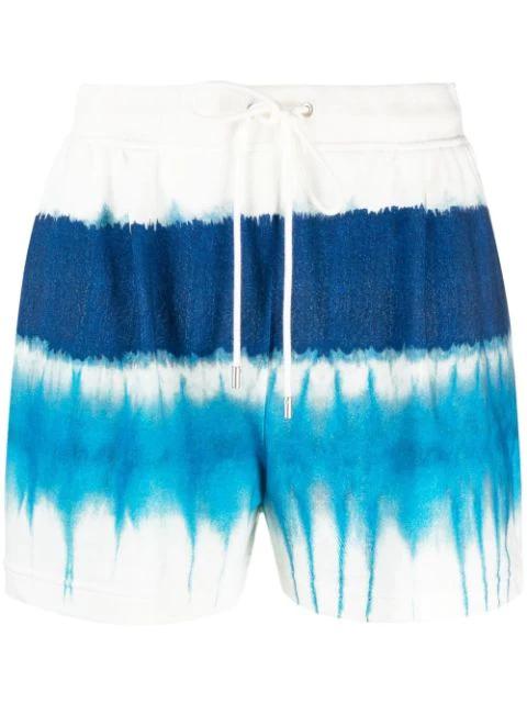 tie-dye track shorts by ALBERTA FERRETTI