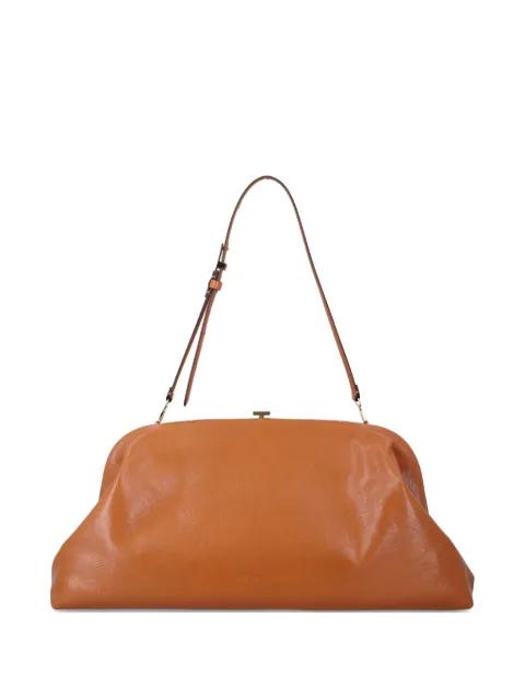 top-handle leather clutch bag by ALBERTA FERRETTI