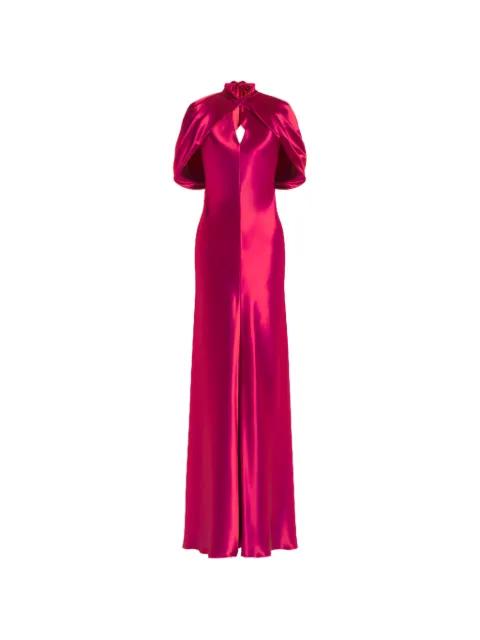 twisted-detail cutout dress by ALBERTA FERRETTI
