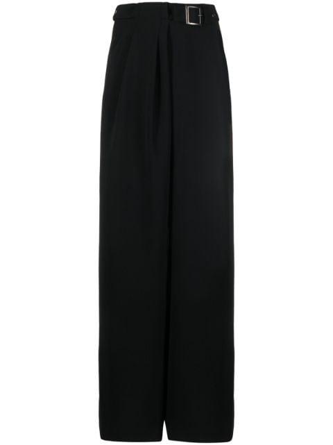 wide-leg belted trousers by ALBERTA FERRETTI