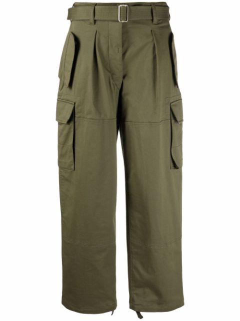 wide leg cargo pants by ALBERTA FERRETTI