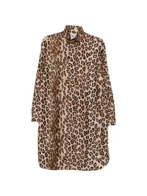animal-print shirt dress by ALBERTO BIANI