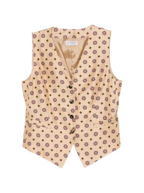 buttoned patterned waistcoat by ALBERTO BIANI