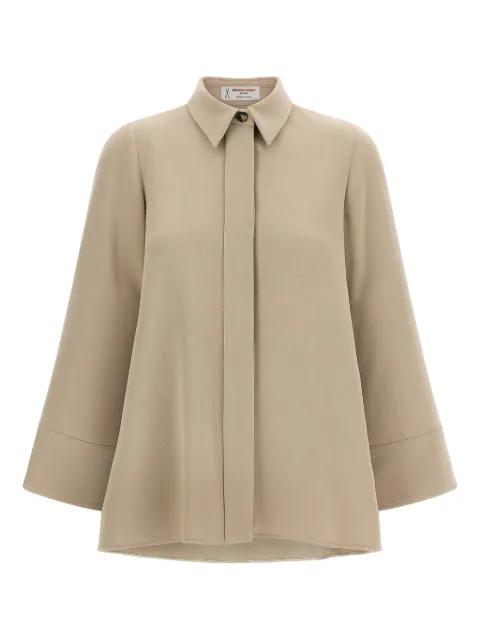 concealed-button shirt by ALBERTO BIANI