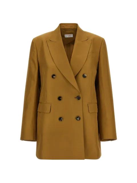 double-breasted peak lapels blazer by ALBERTO BIANI