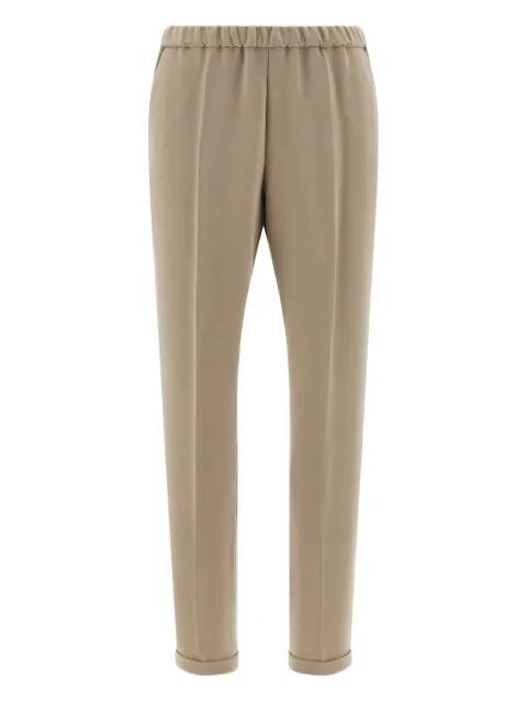 elasticated pleat trousers by ALBERTO BIANI