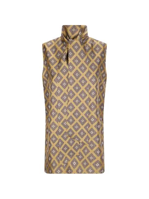 geometric-print top by ALBERTO BIANI